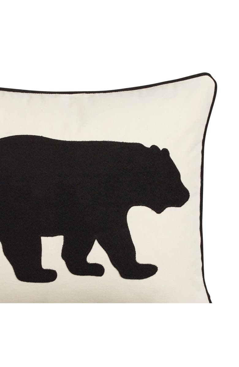 Eddie Bauer Bear Throw Pillow, Alternate, color, Black