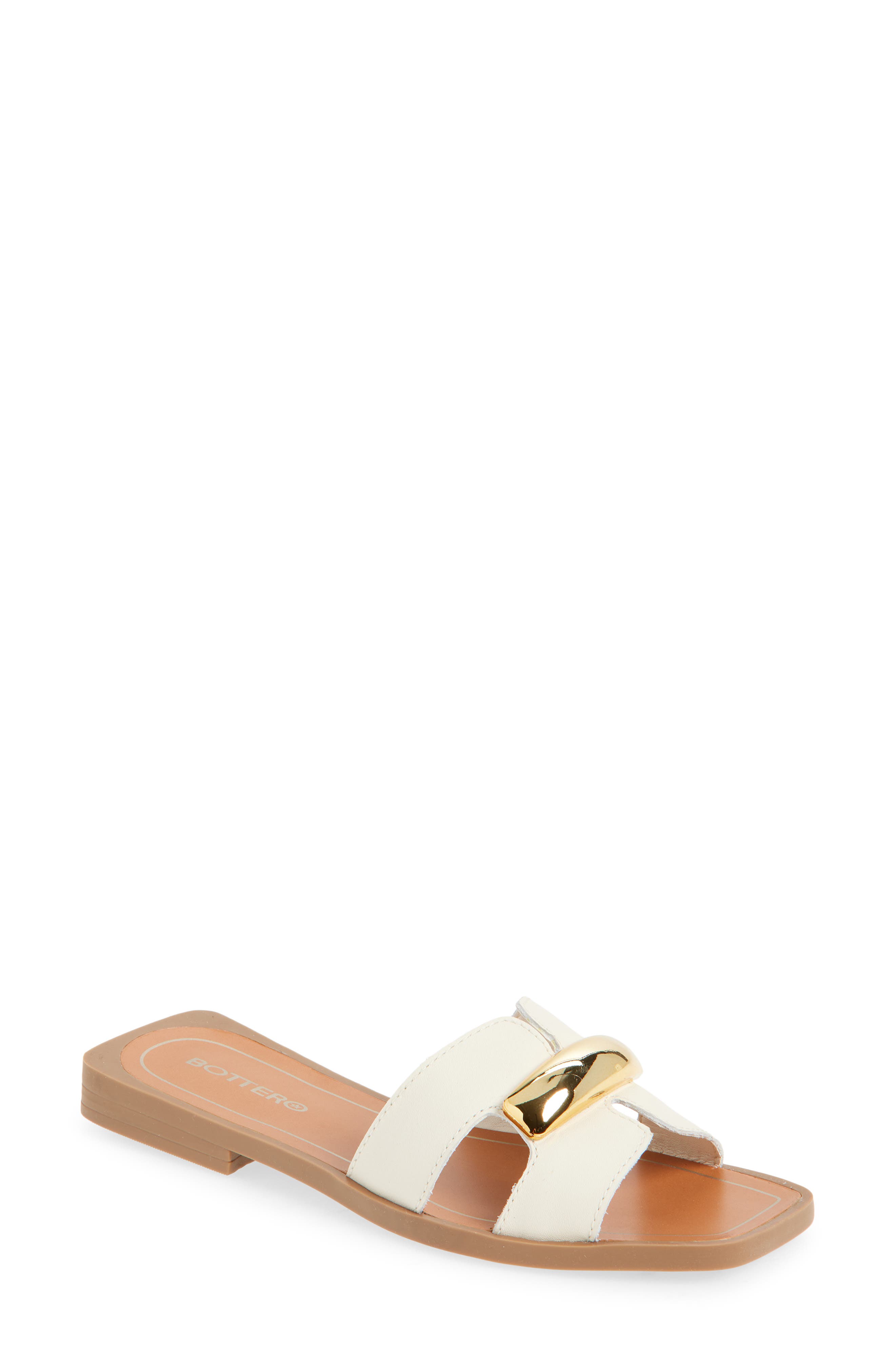 Bottero Botfisher Slide Sandal, Main, color, Off White