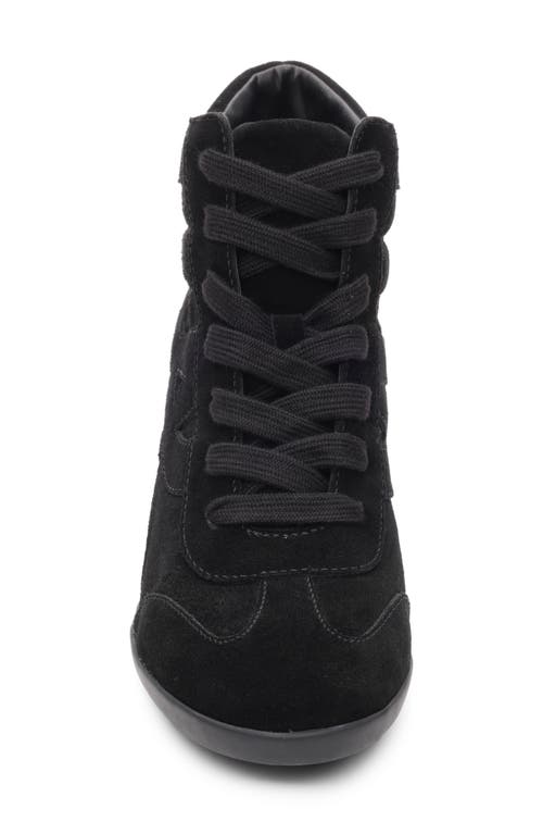 Ash Boradia Wedge Sneaker In Black