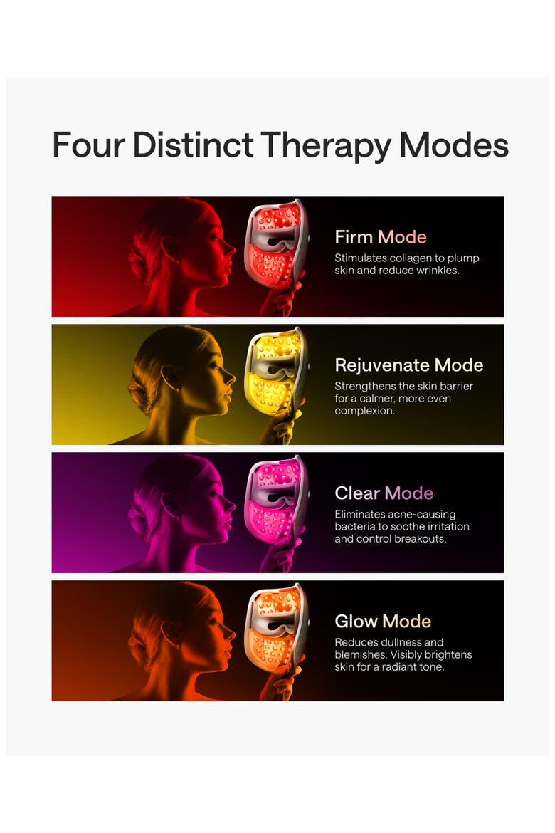ReGlow 4-in-1 LED Light Therapy Mask, Alternate, color, SILVER
