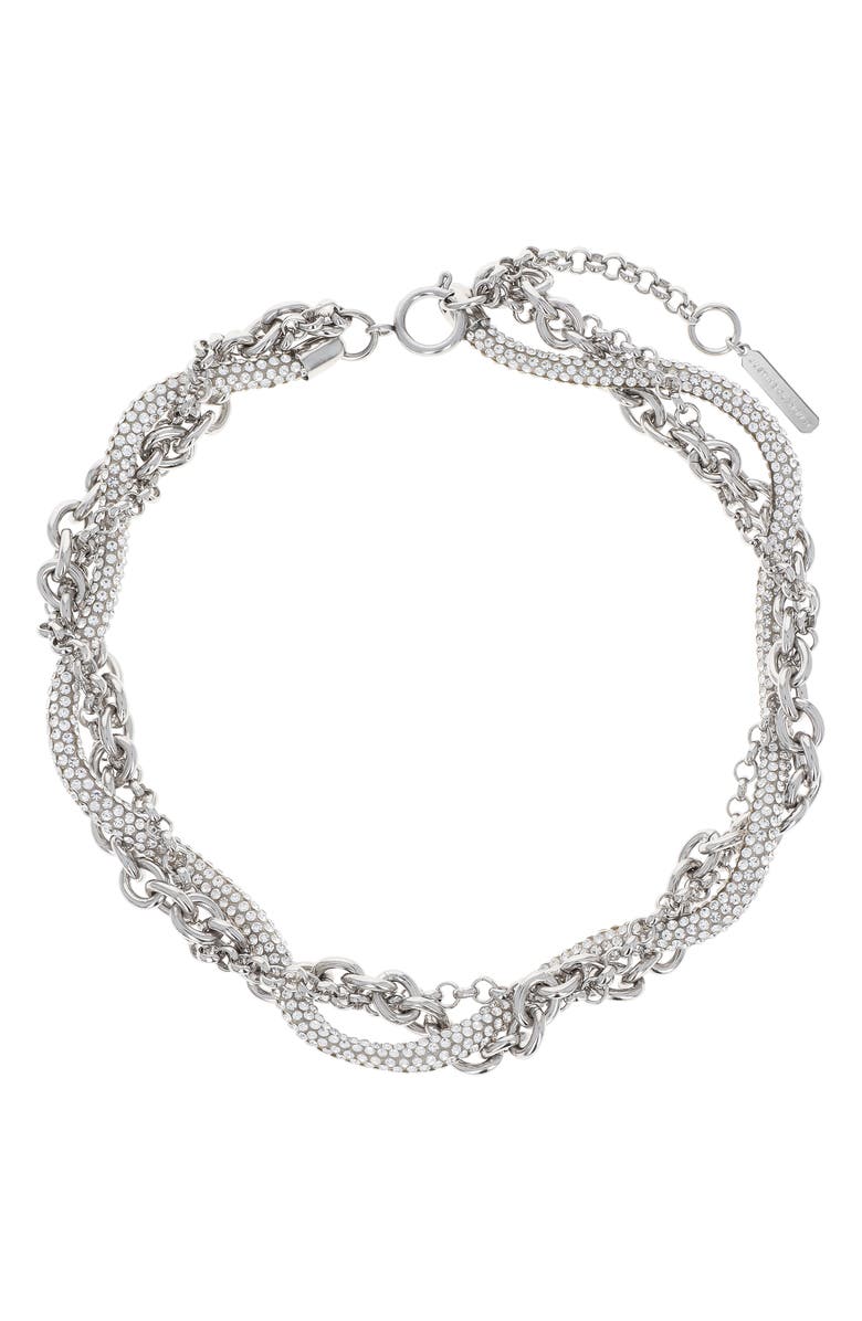 Justine Clenquet Mena Choker Necklace, Main, color, Palladium