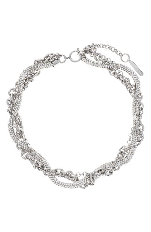 Justine Clenquet Mena Choker Necklace In Silver