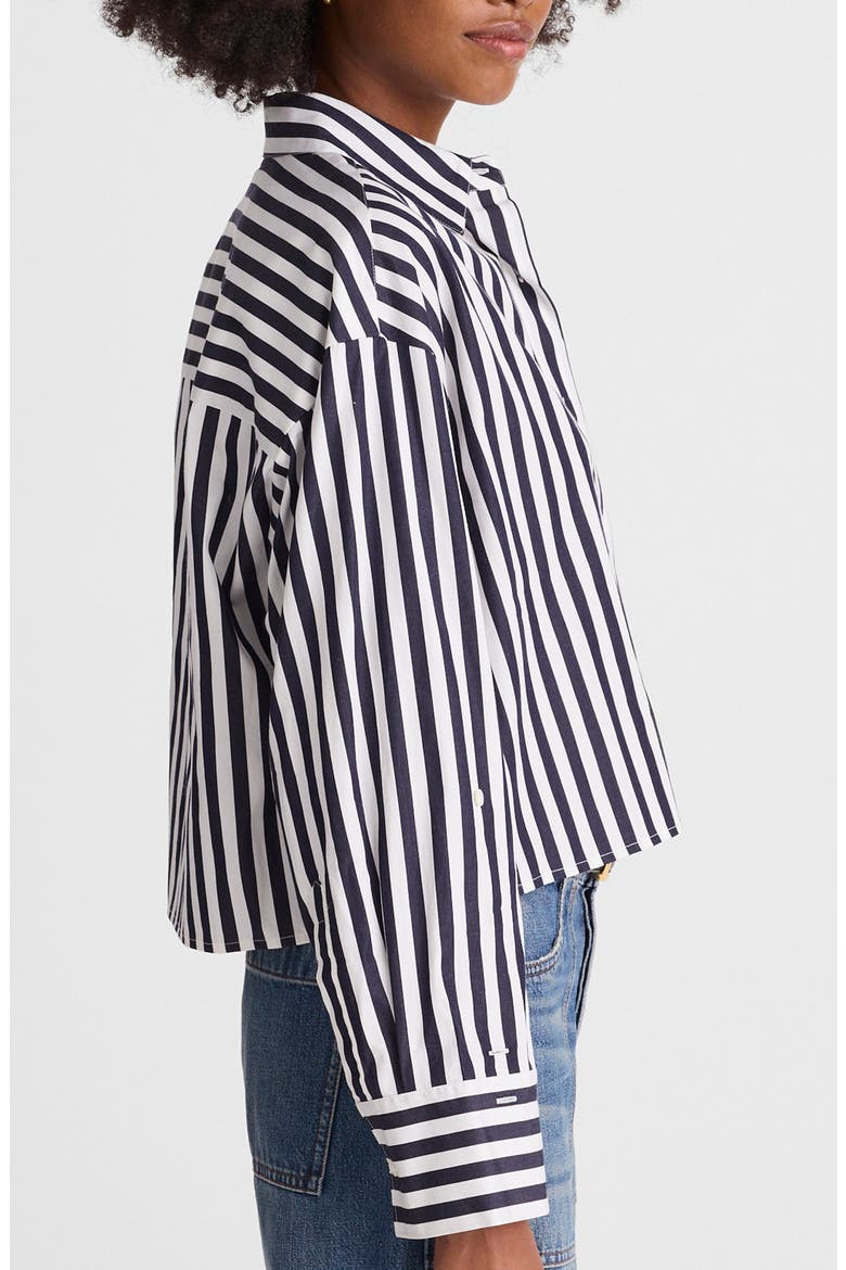 Straight Hem Poplin Shirt, Alternate, color, CLASSIC NAVY