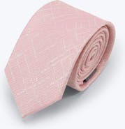 Knottery & Co Metallic Boucle Silk Jacquard Tie