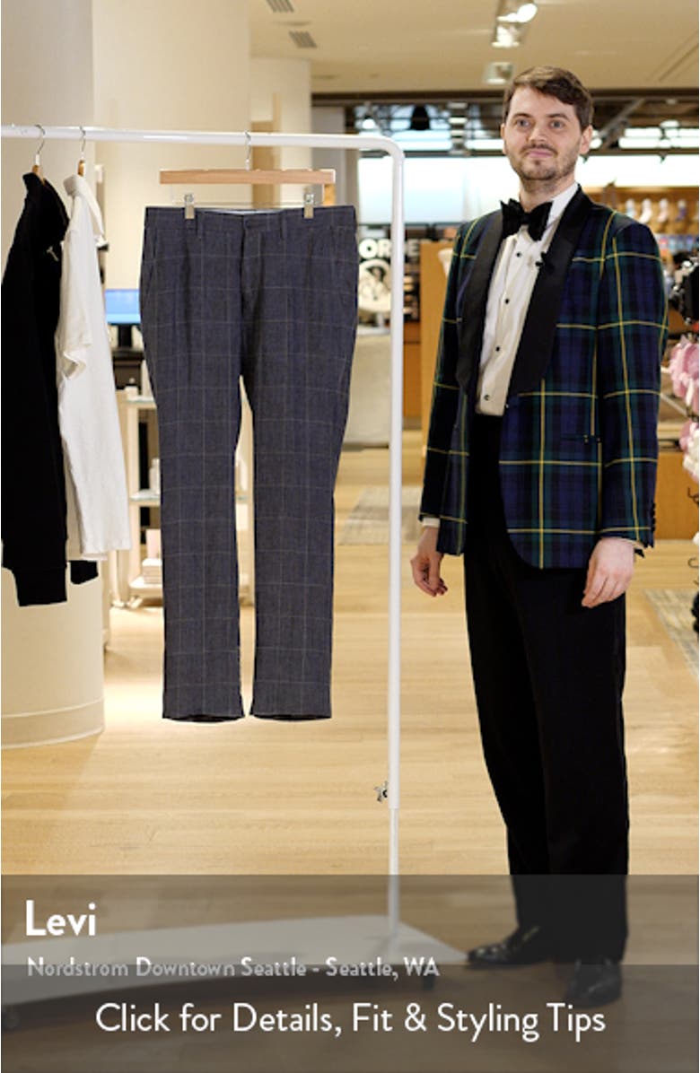 Windowpane Check Linen Pants, sales video thumbnail