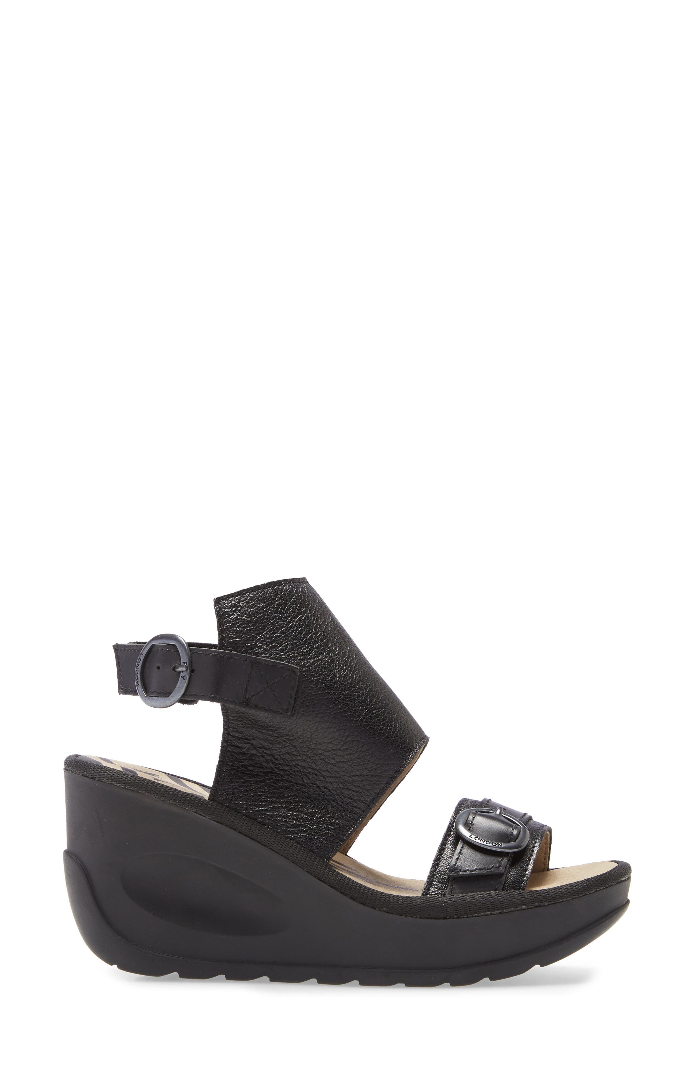 Fly London Jeno Wedge Sandal, Alternate, color, 