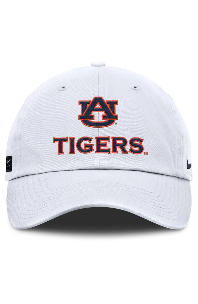 Nike Men's Nike White Auburn Tigers 2025 Sideline Club Adjustable Hat, Alternate, color, 