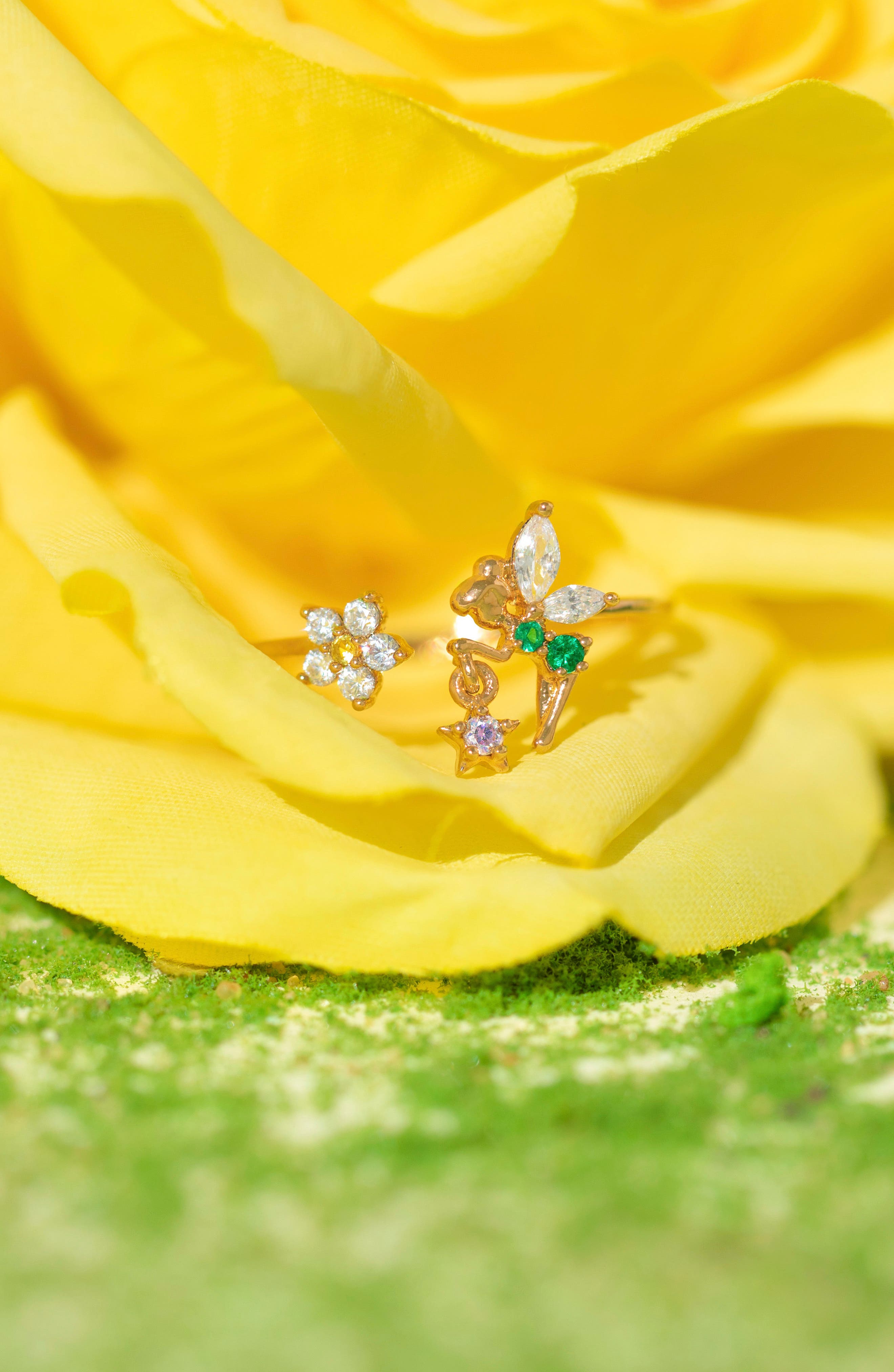 Girls Crew Disney® Tinker Bell Pixie Dust Ring (Women) | Nordstrom