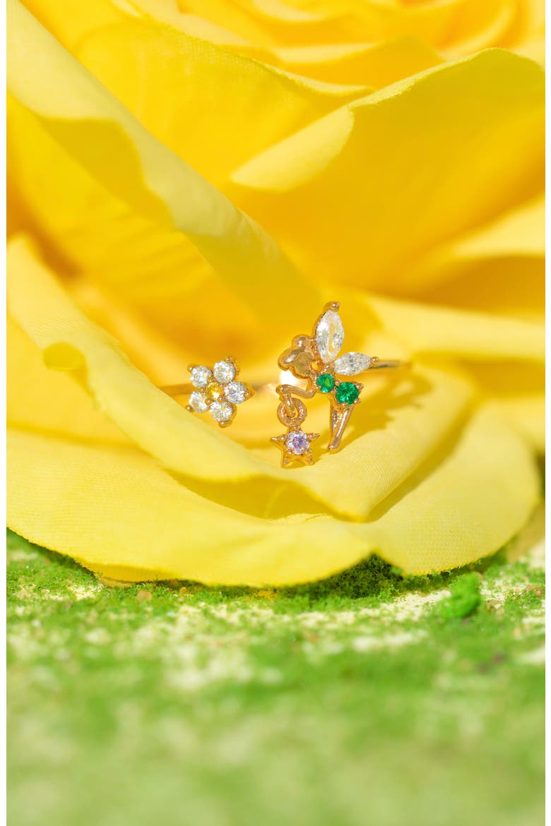 Disney® Tinker Bell Pixie Dust Ring, Alternate, color, GOLD/ GREEN