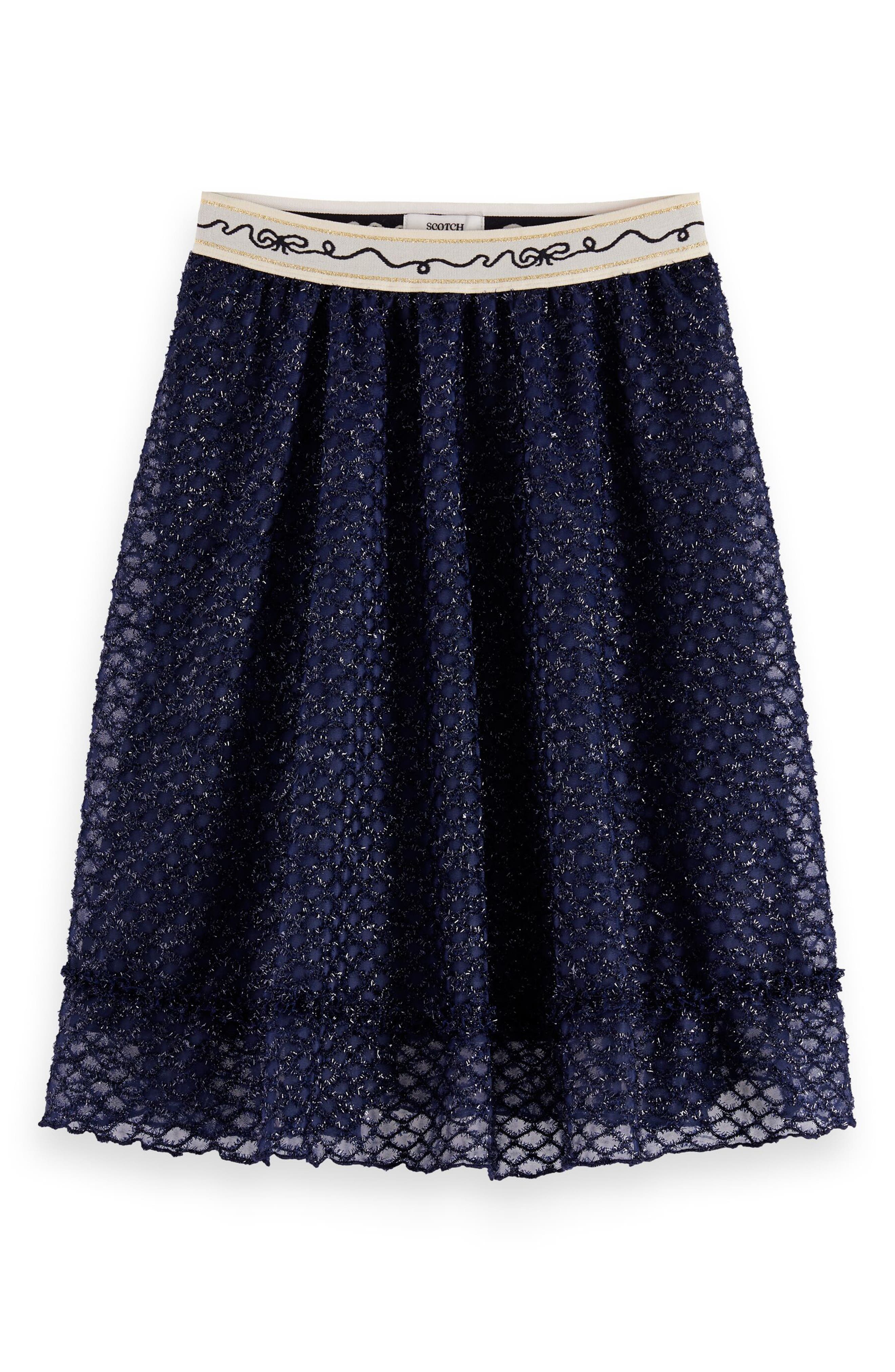 Scotch & Soda Kids' Fancy Sparkle Midi Skirt