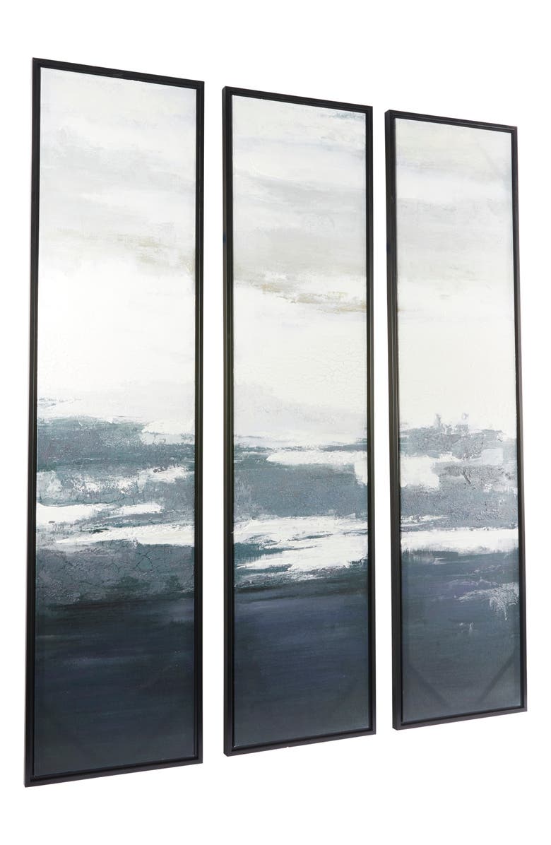 Novogratz Set of 3 Ocean Canvas Framed Wall Art, Alternate, color, 