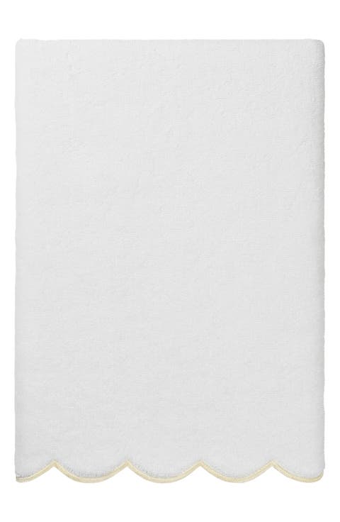 Adornia Scallop Bath Towel