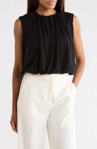 JASON WU Crewneck Bubble Hem Tank