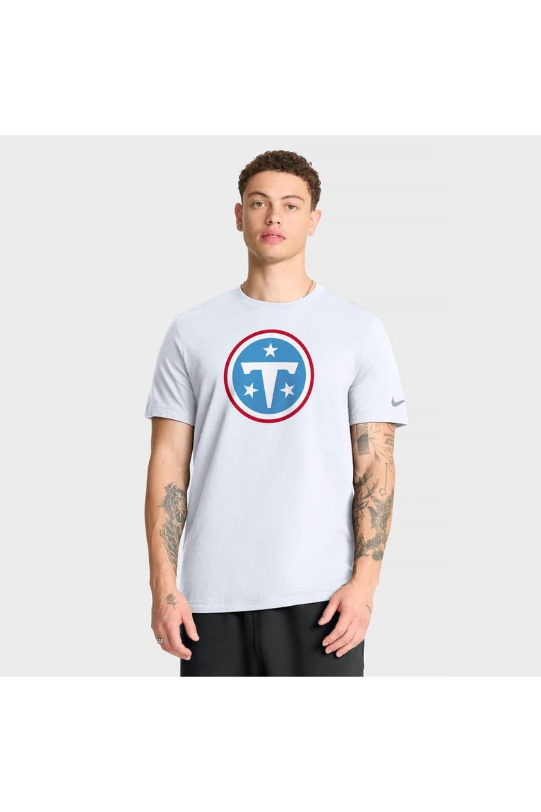 Men's Nike White Tennessee Titans Essential Logo T-Shirt, Main, color, White