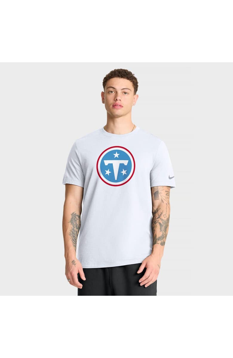 Nike Men's Nike White Tennessee Titans Essential Logo T-Shirt, Main, color, White