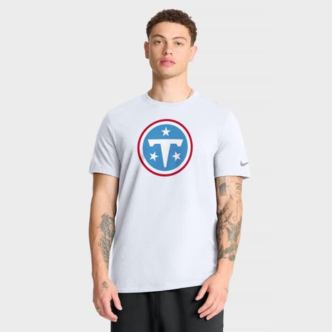 Men's Nike White Tennessee Titans Essential Logo T-Shirt