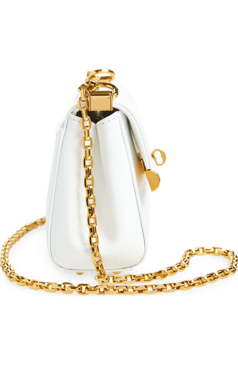 Dolce&Gabbana Marlene Chain Strap Shoulder Bag, Alternate, color, Bianco Ottico
