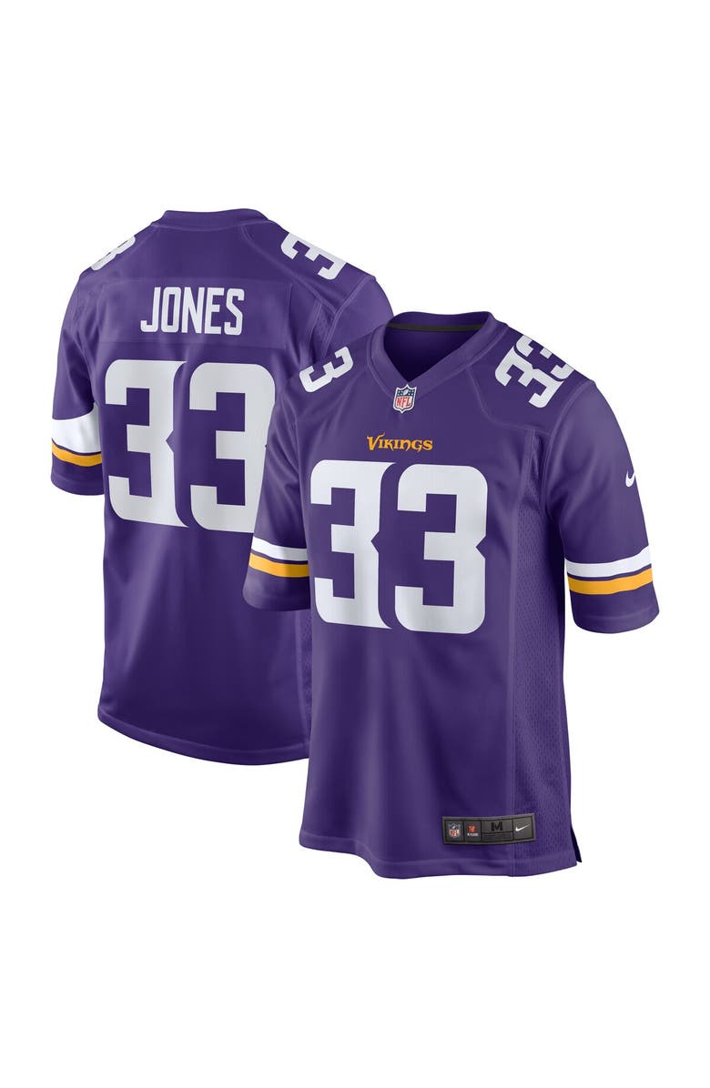 Nike Men's Nike Aaron Jones Purple Minnesota Vikings Game Player Jersey, Main, color, Purple