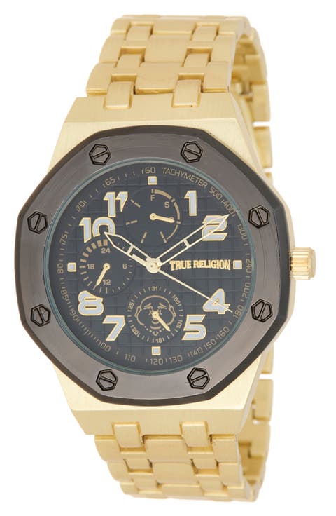 Octagon Bracelet Quartz Watch, 42mm x 55mm