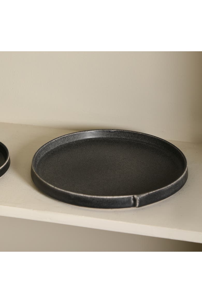 Bao Stoneware 4-Piece Salad Plate Set, Alternate, color, Charcoal