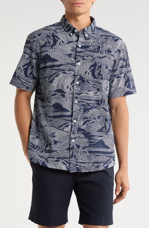 Sea Sketch Button-Down Shirt