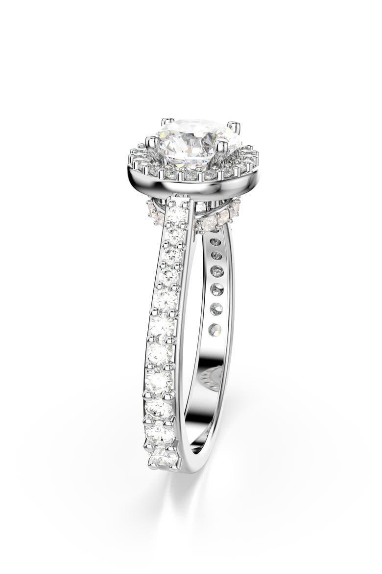 Una Ring, Alternate, color, WHITE/ SILVER