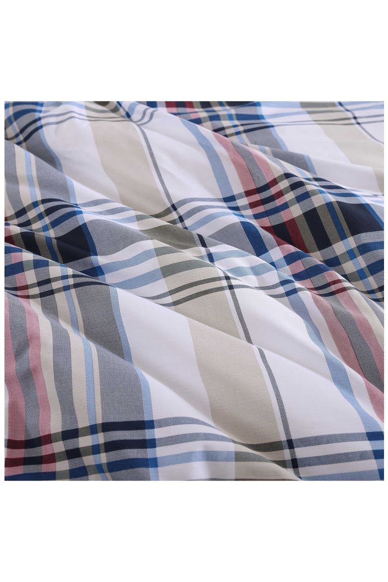Waterbury Plaid Duvet Cover & Shams Set, Alternate, color, MEDIUM / DARK BLUE