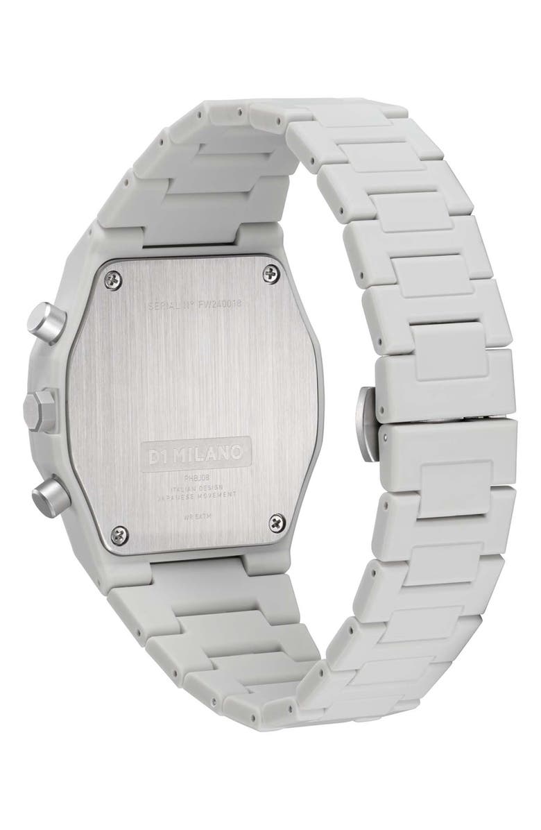 D1 Milano Polychrono Bracelet Watch, 40.5mm, Alternate, color, Grey