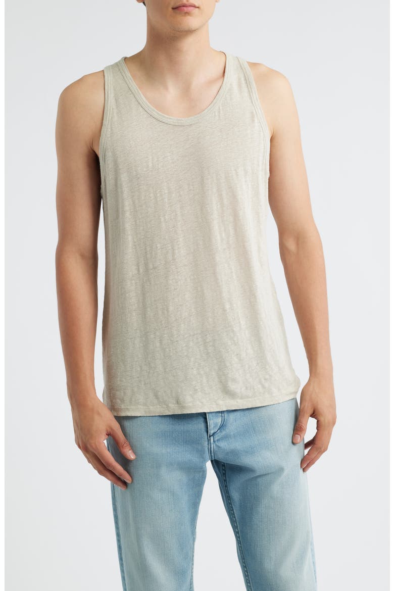 Linen Tank, Main, color, BONE