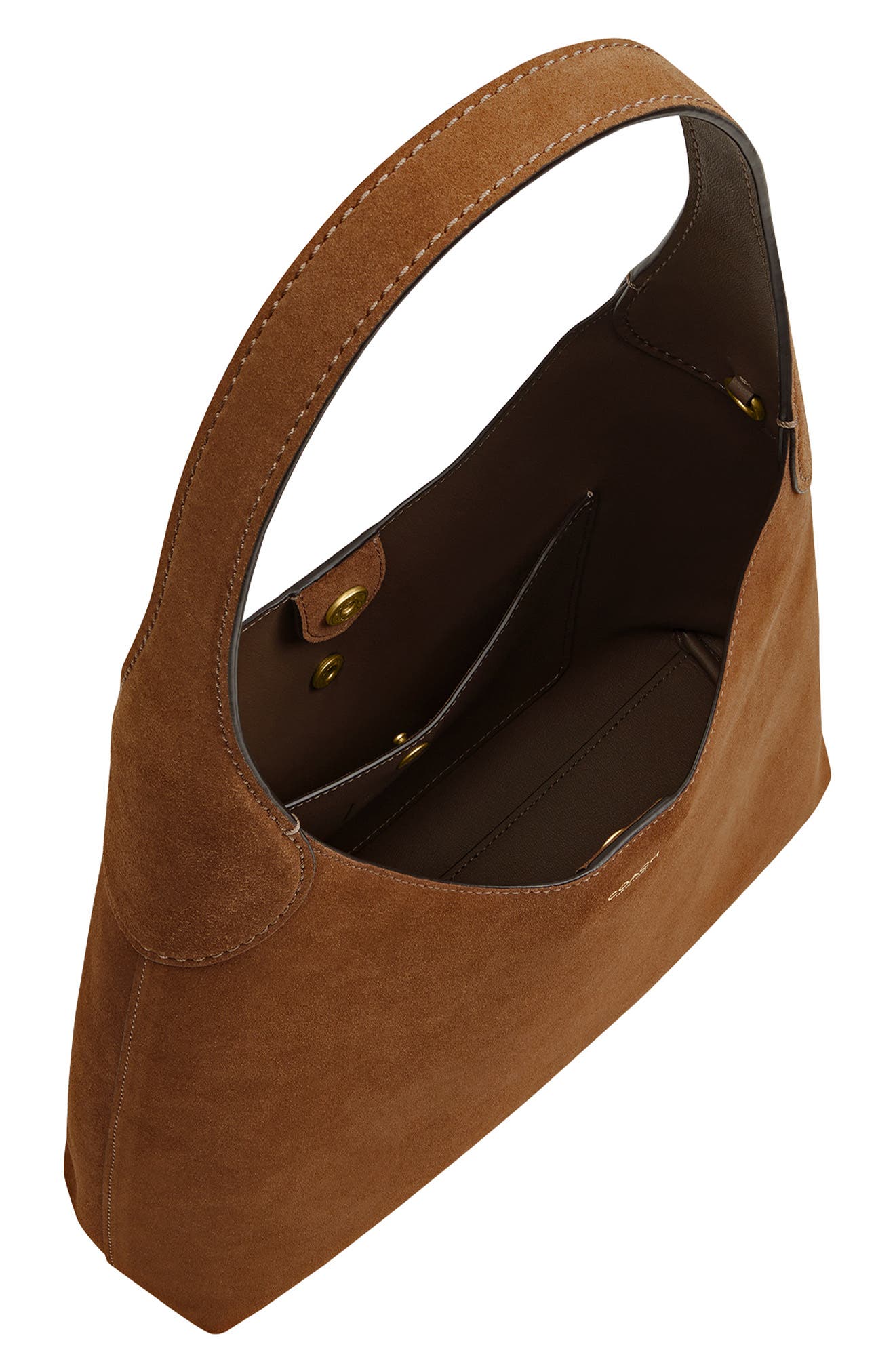 Женские сумки COACH Brooklyn 28 Suede Shoulder Bag — фото 4