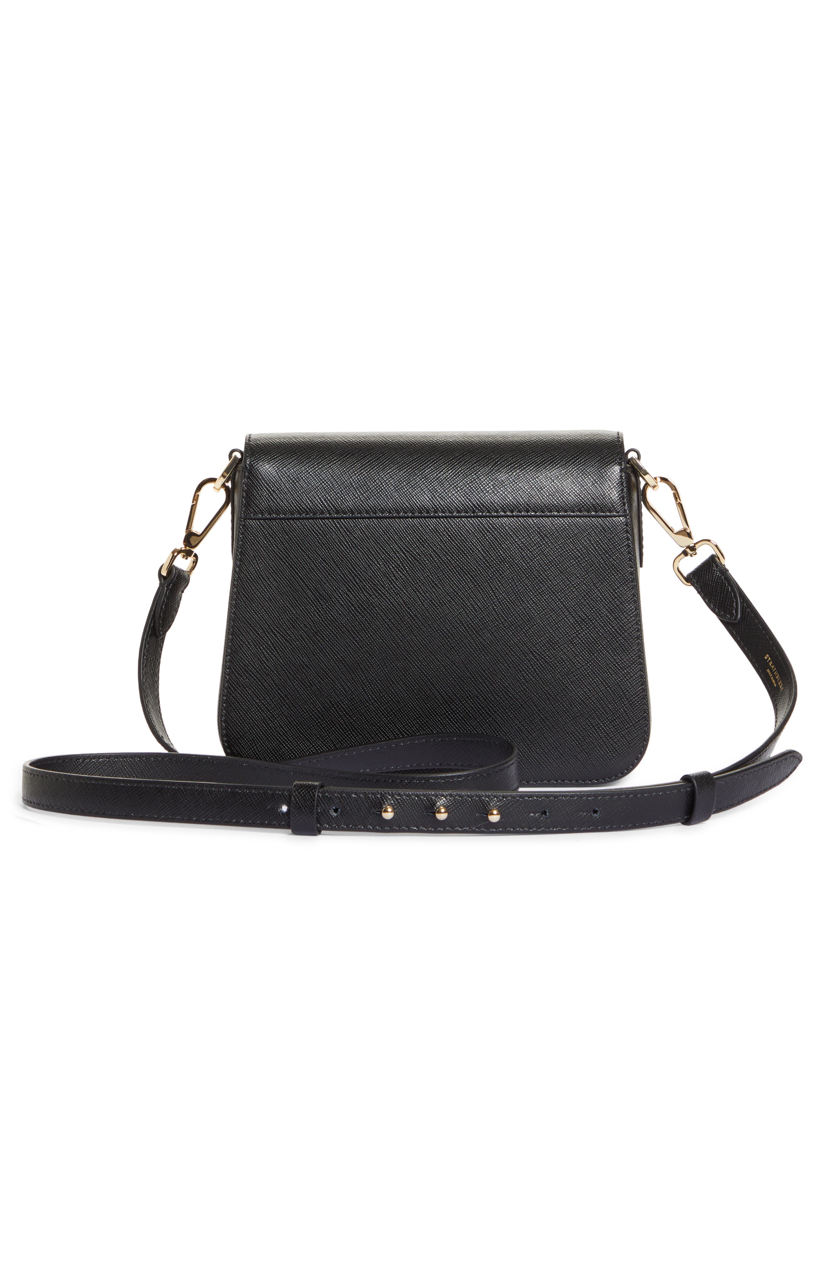 Strathberry Mini Ace Leather Crossbody Bag, Alternate, color, 