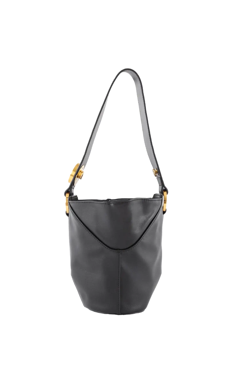 Esthera 9PM Leather Shoulder Bag, Alternate, color, Black
