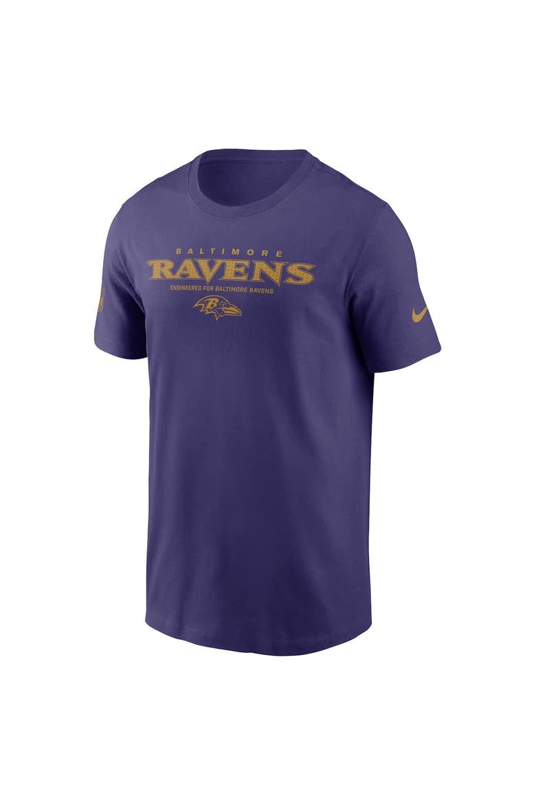 Men's Nike Purple Baltimore Ravens Sideline Performance T-Shirt, Alternate, color, Purple