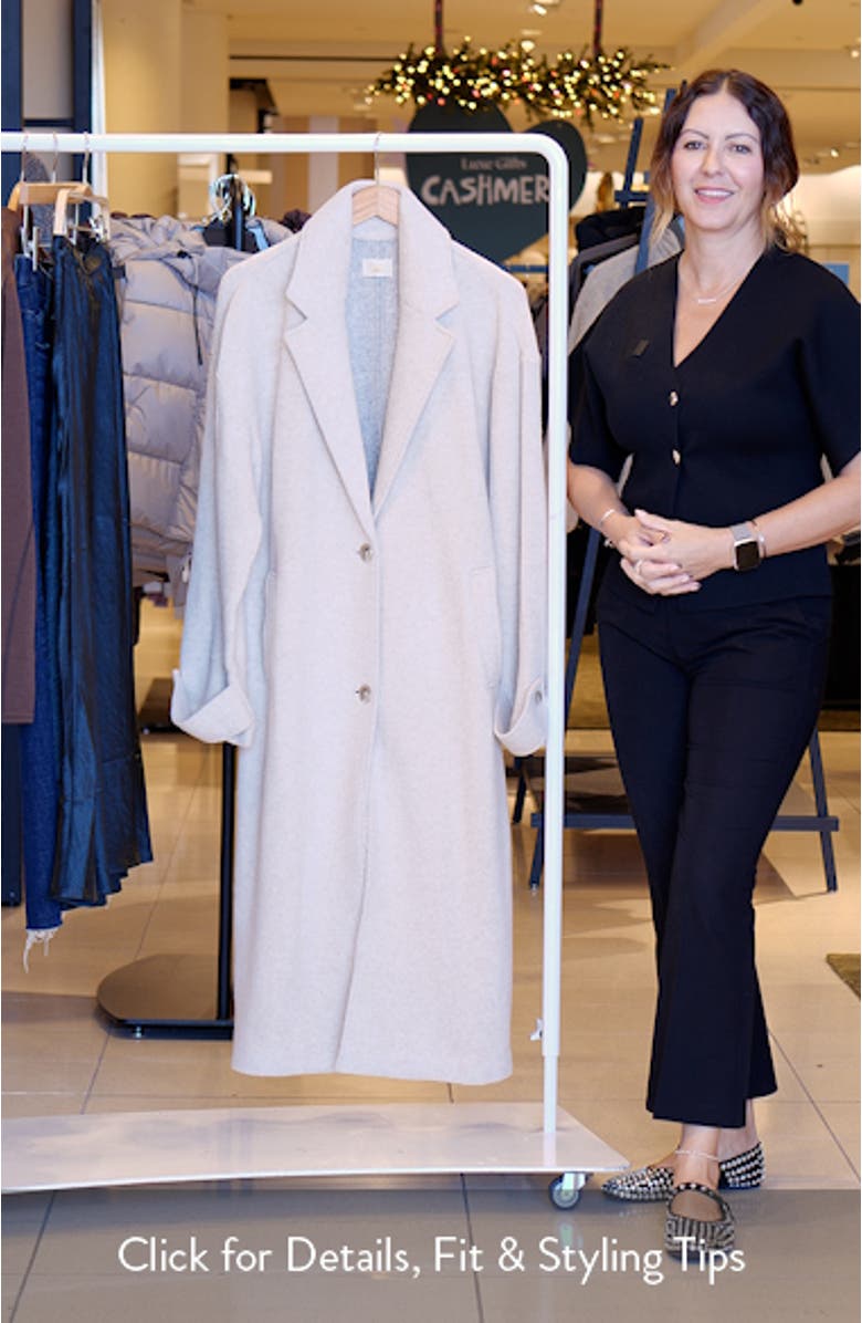 Atlantic Wool Blend Knit Coat, sales video thumbnail