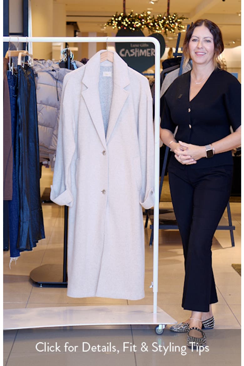 Atlantic Wool Blend Knit Coat video