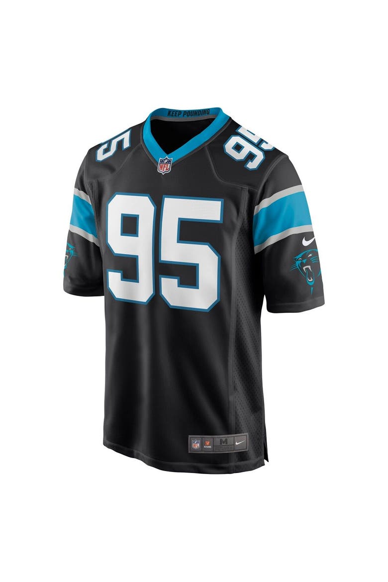 Men's Nike Derrick Brown Black Carolina Panthers Player Game Jersey, Alternate, color, Black