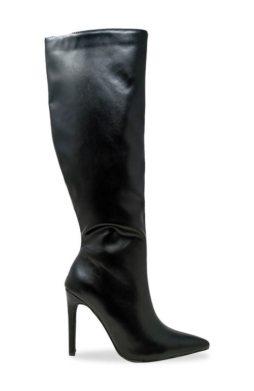 Chase & Chloe Chase And Chloe Knee High Boot In Black