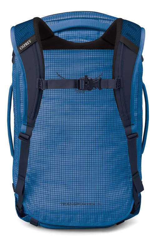 Osprey Transporter 30-liter Duffle Carry-on Luggage In Blue Flame/nocturnal Blue