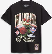 Mitchell & Ness Men's Mitchell & Ness  Black Philadelphia Phillies Cooperstown Floral T-Shirt