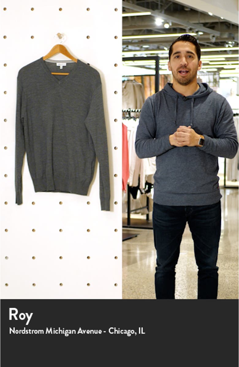 Crown Wool & Silk V-Neck Sweater, sales video thumbnail