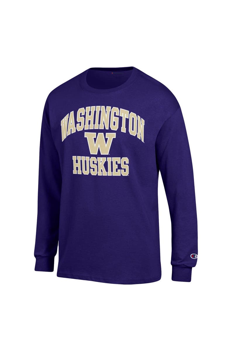 Champion Men's Champion Purple Washington Huskies High Motor Long Sleeve T-Shirt, Alternate, color, Purple