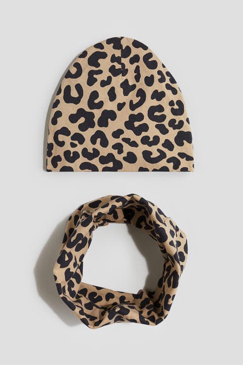 2-piece beanie and tube scarf set