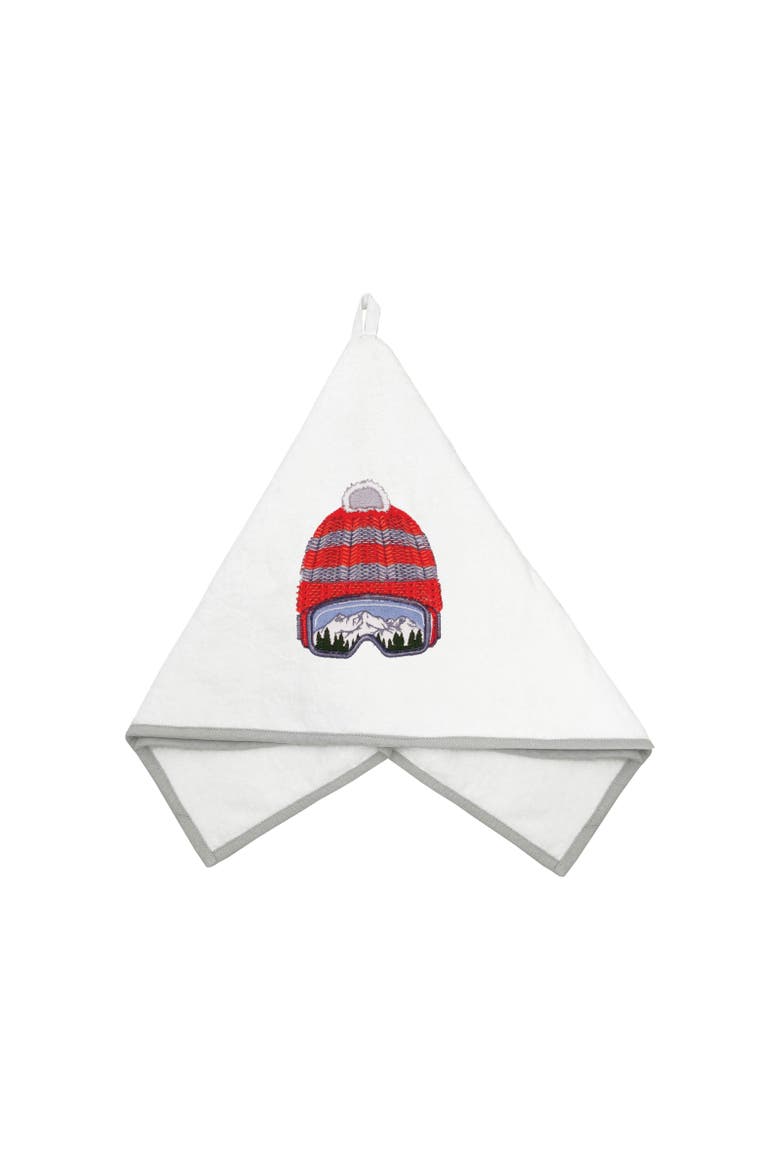Ski Beanie Terrycloth Kitchen and Bathroom Towel, Main, color, Red