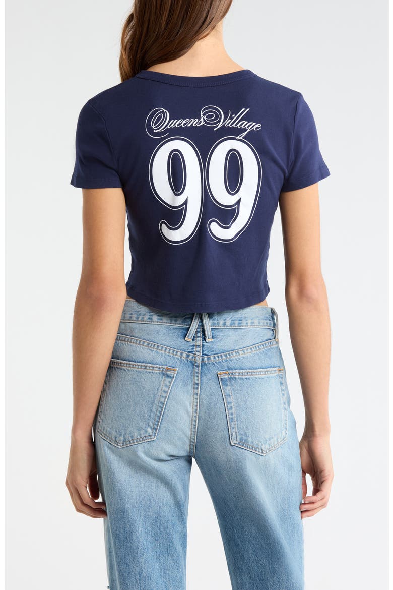 Queens Village Graphic Baby Tee, Alternate, color, NAVY