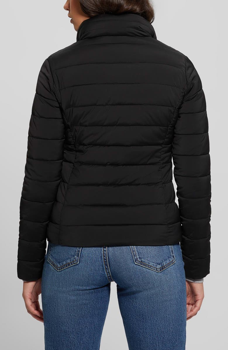 GUESS Diann Puffer Jacket, Alternate, color, Jet Black A996