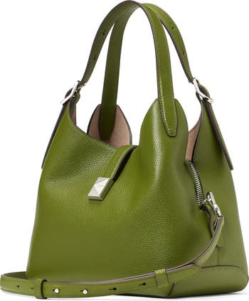 deco pebbled leather shoulder bag