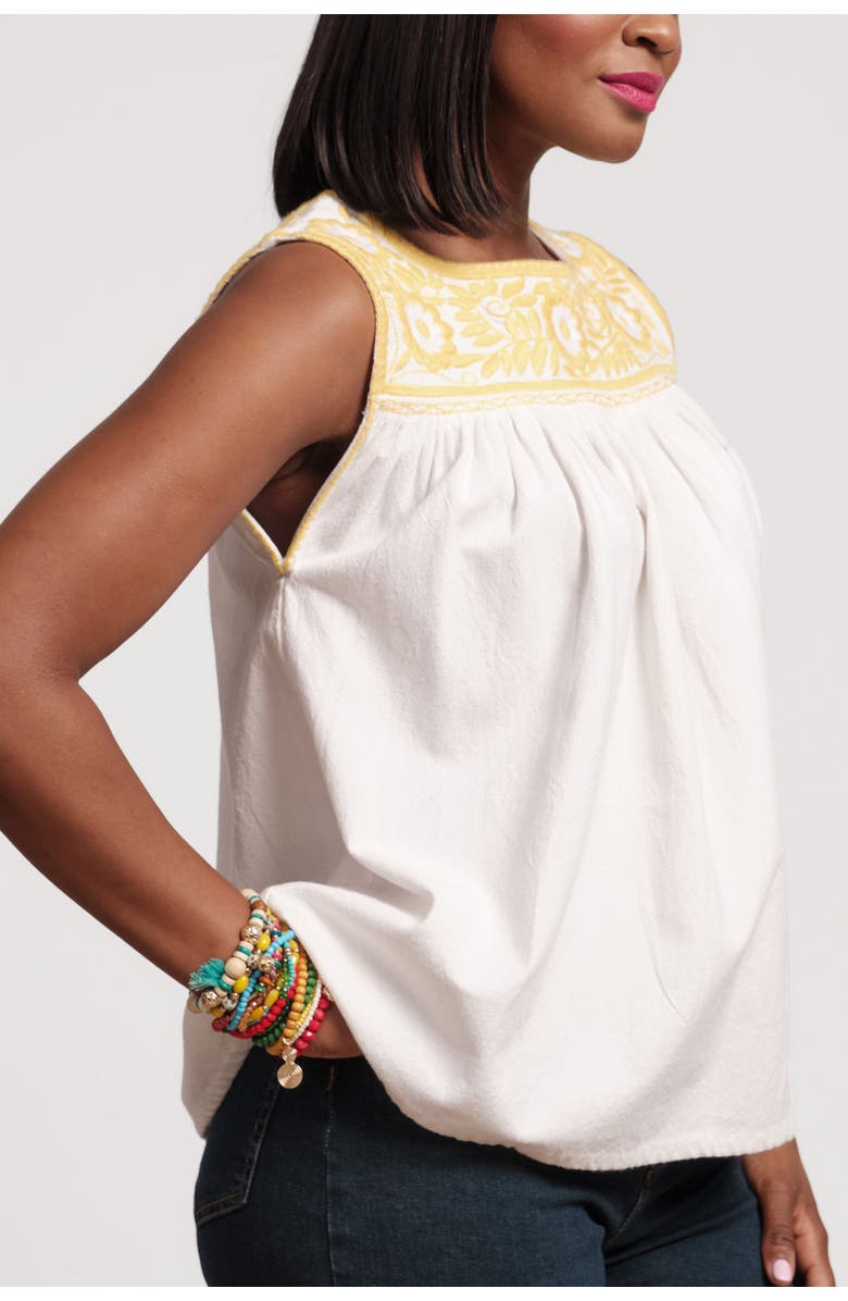 Frances Valentine Jess Top, Alternate, color, White/Yellow