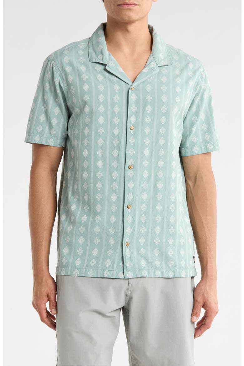 Gonzo Organic Cotton Camp Shirt, Main, color, HAZY BLUE