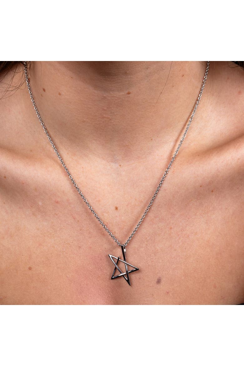 Sol Star Pendant, Alternate, color, Sterling Silver