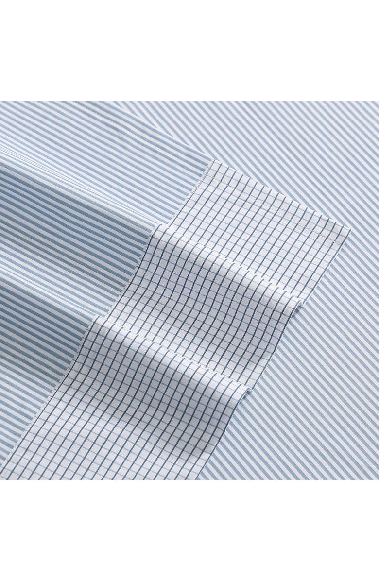 Tommy Hilfiger Williamstown Stripe Cotton Percale Sheet Set, Alternate, color, White/ Feather Blue